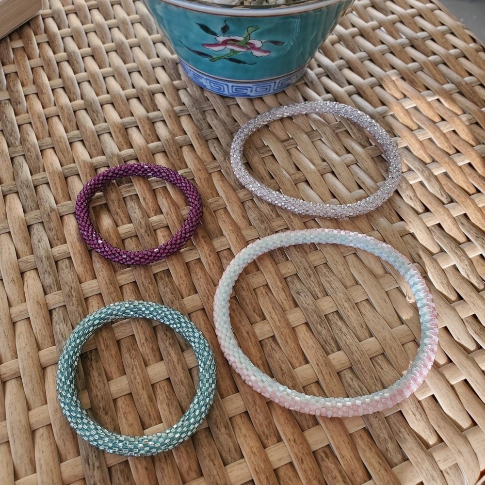 4 Colorful Assorted Bracelets & Anklets - Picture 2 of 4